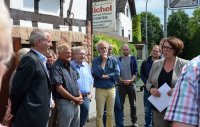 Übergabe des Fördermittelbescheides für die Sanierung des Alten Rathauses am 06.07.2016