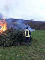 Einsammeln und Verbrennen der Weihnachtsbäume am 15.01.2022