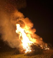 Verbrennen der Weihnachtsbäume am 11.01.2020