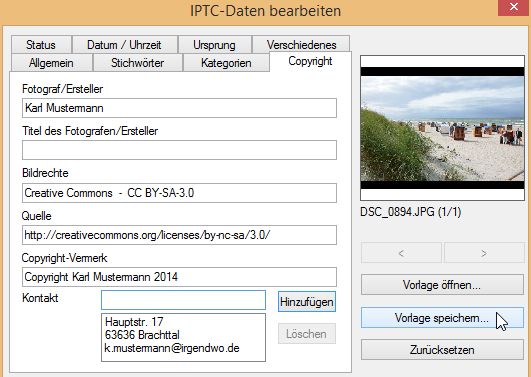 XnView IPTC 2