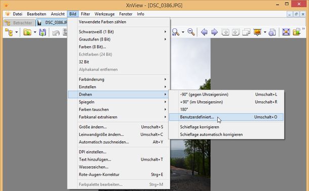 XnView Drehen 1