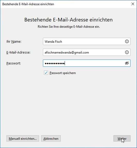 Thunderbird: Google-Mail-Account einrichten