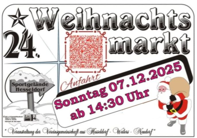 Weihnachtsmarkt am Sportplatz Hesseldorf Weihnachtsmarkt am Sportplatz Hesseldorf