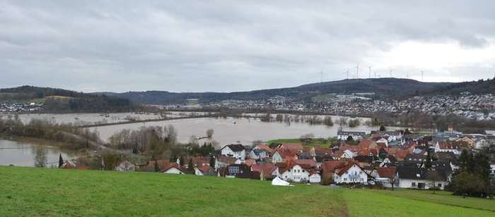 Blick vom Neudorfer Weinberg nach Wächtersbach