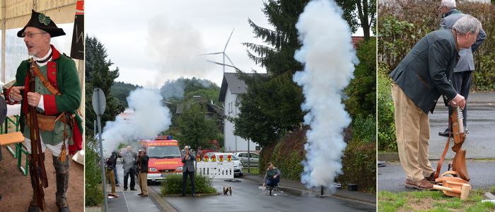 Böllerschützen des Schützenvereins Neudorf