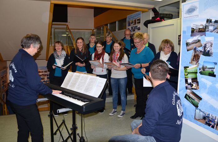 Gloria Singers bei einer Veranstaltung im Rathaus