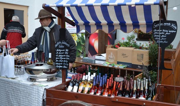 Wintermarkt 2014 auf dem Weidenhof: Obstseccos