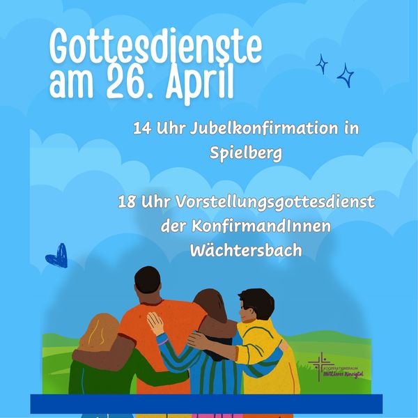 Evangelische Gottesdienste am 26.04.2026