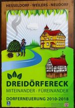 Informationstafel zur Dorferneuerung Dreidörfereck