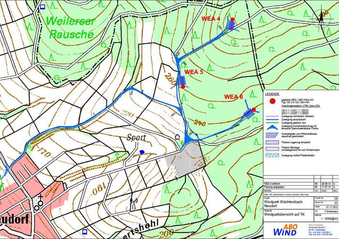 Zuwegungsübersicht Neudorf 2013-12