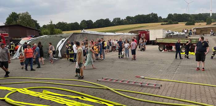 Feuerwehrübung am 26.08.2022: Zahlreiche Zuschauer