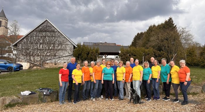 Sängerinnen und Sänger beim Probenwochenende 2026