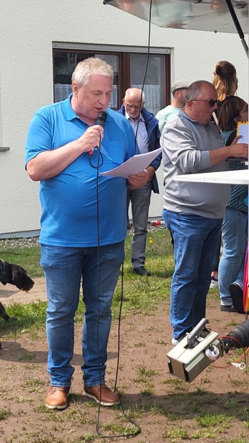 Thomas Joffroy bei seiner Rede Thomas Joffroy bei seiner Rede