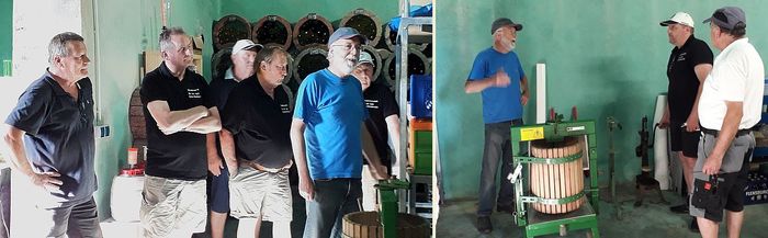 Besuch der Weinbruderschaft Steinau am 28.06.2019  -  Im Weinkeller