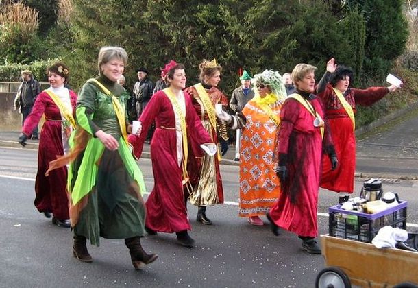 Weinfreunde Neudorf beim Faschingsumzug 2008 in Wächtersbach