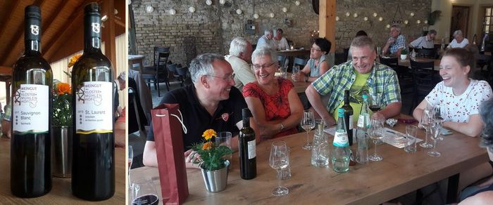 Besuch der Weinfreunde Neudorf im Klostermühlenhof (Fronleichnam 2019)