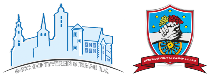 Logos des Geschichtsvereins und der Weinbruderschaft Steinau